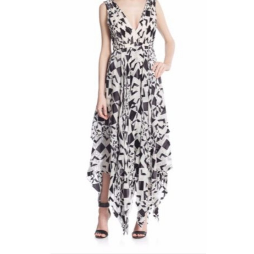 ALICE + OLIVIA Esmay Diamond Maxi Dress-NEW